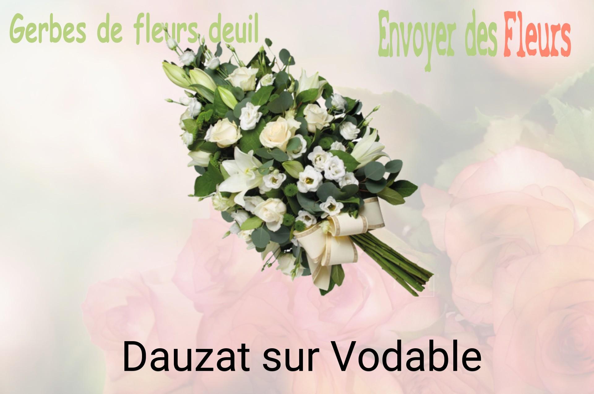 Gerbe de fleurs de deuil livrée à Dauzat-sur-Vodable